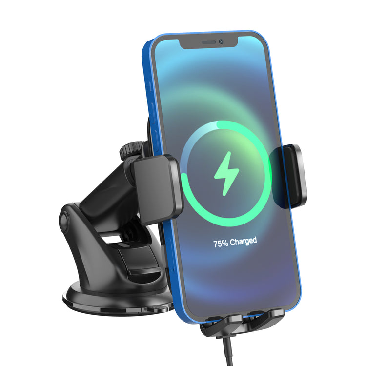 Universal phone holder with wireless charging for in-car use - CH-2