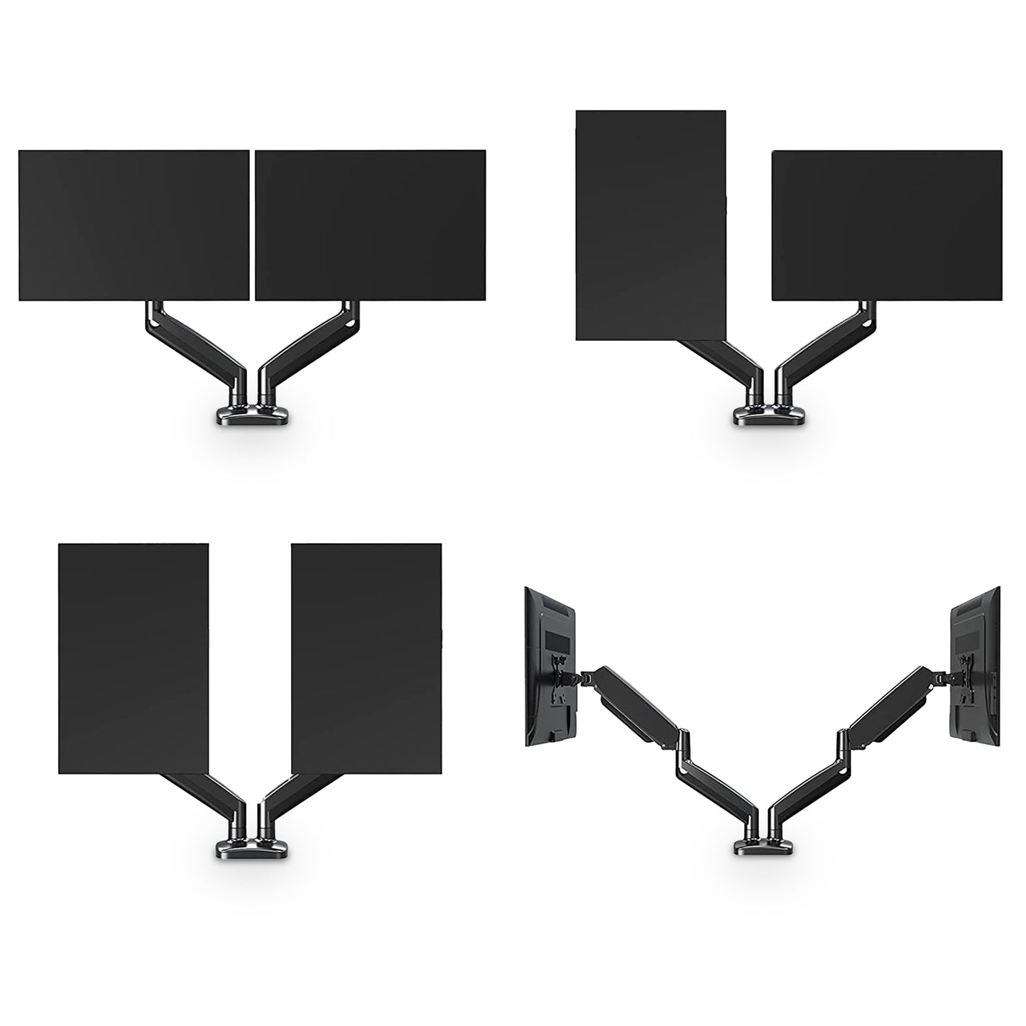 Gasveer Monitor arm voor twee schermen - FM-SPM2 - Douxe
