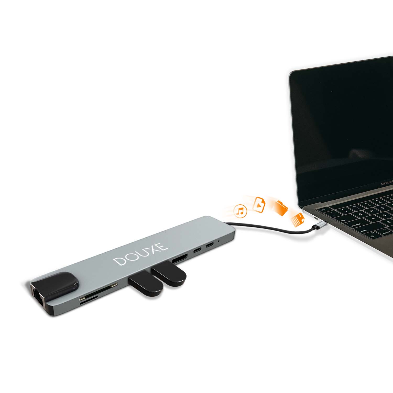 USB-C data overdracht met usb-a en usb-c of micro-sd en tf card reader