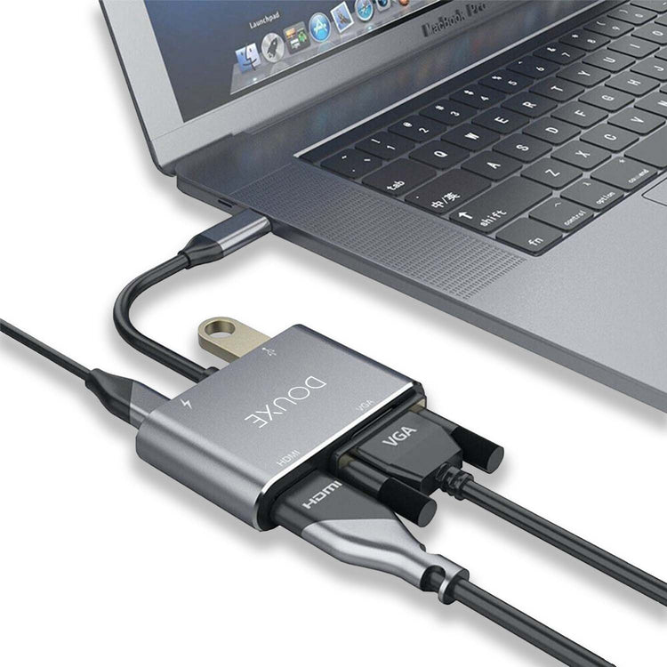 USB-C Hub voor Laptops met 4 verschillende inputs