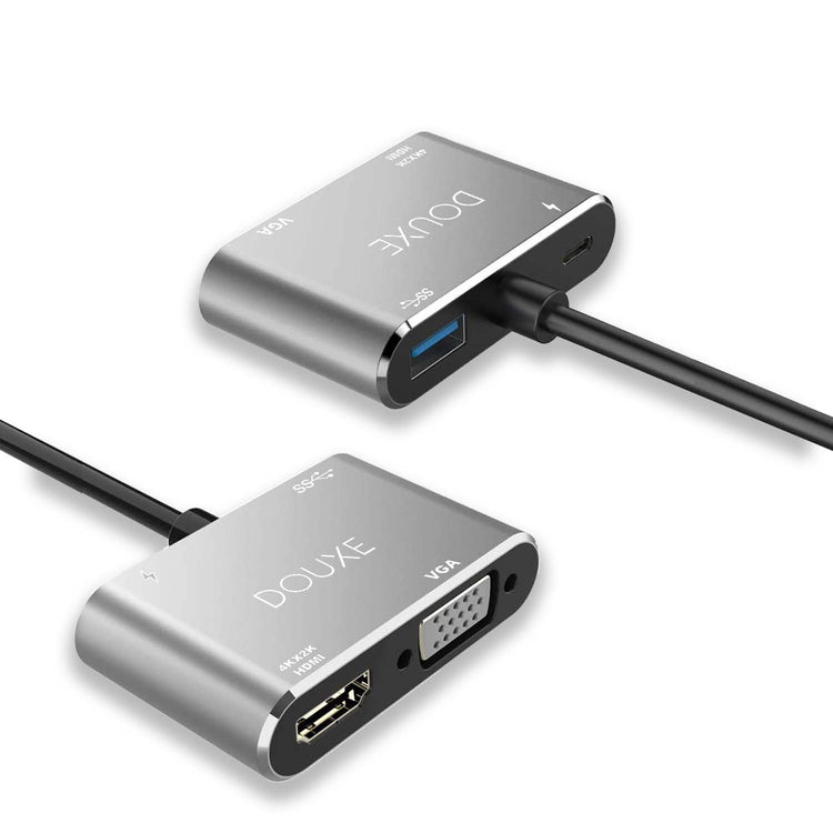 compacte 4 in 1 usb-c hub voor computers